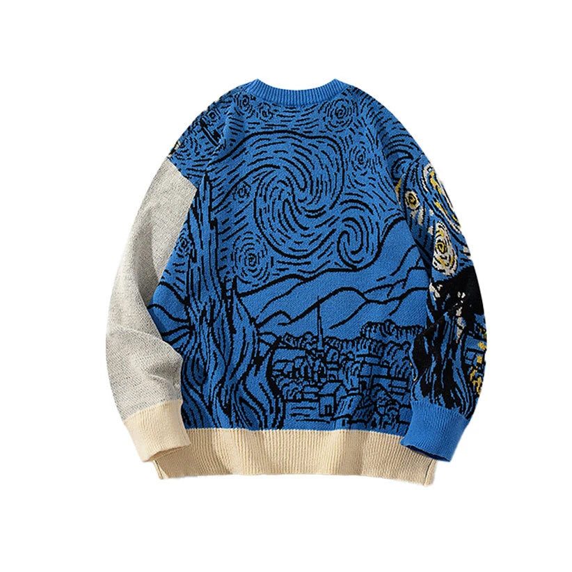 VILZSTUDIOS Van Gogh Inspired Knitted Sweater