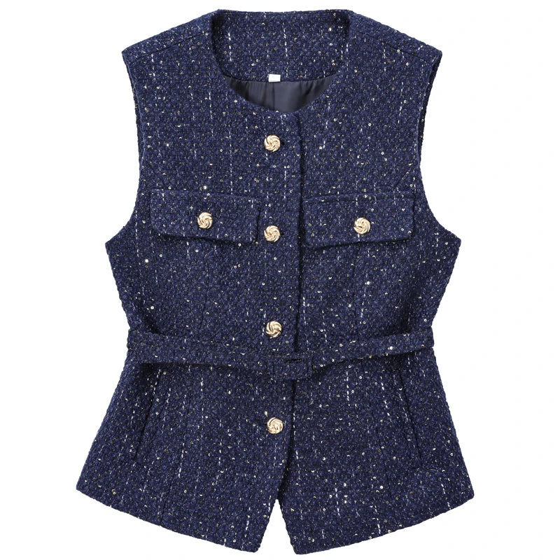VILZSTUDIOS Stylish Textured Sleeveless Vest
