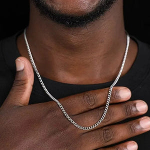 VILZSTUDIOS Men Stylish Stainless Steel Cuban Chain Necklace