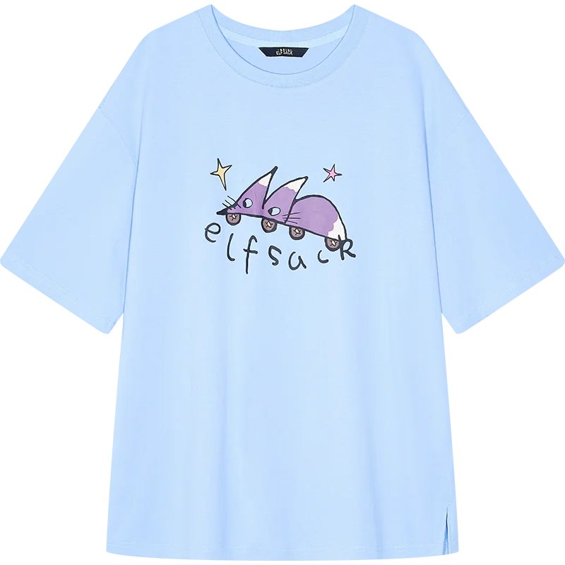 VILZSTUDIOS Comfy Casual Loose Cotton T-Shirt