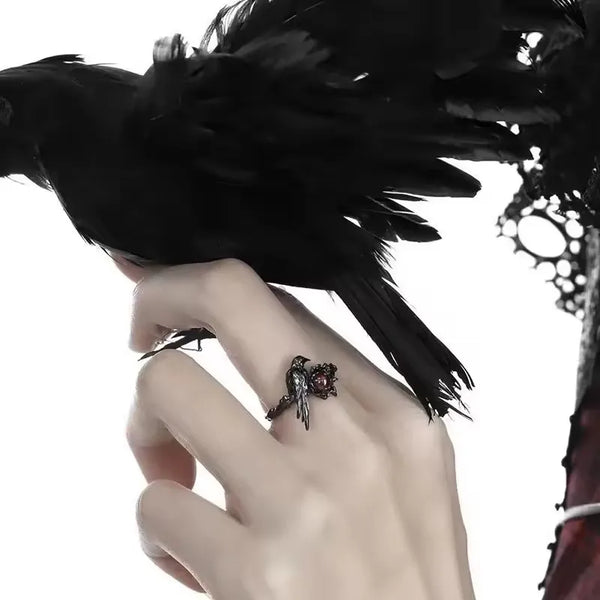 Deep Space Love Crow Sylus Ring