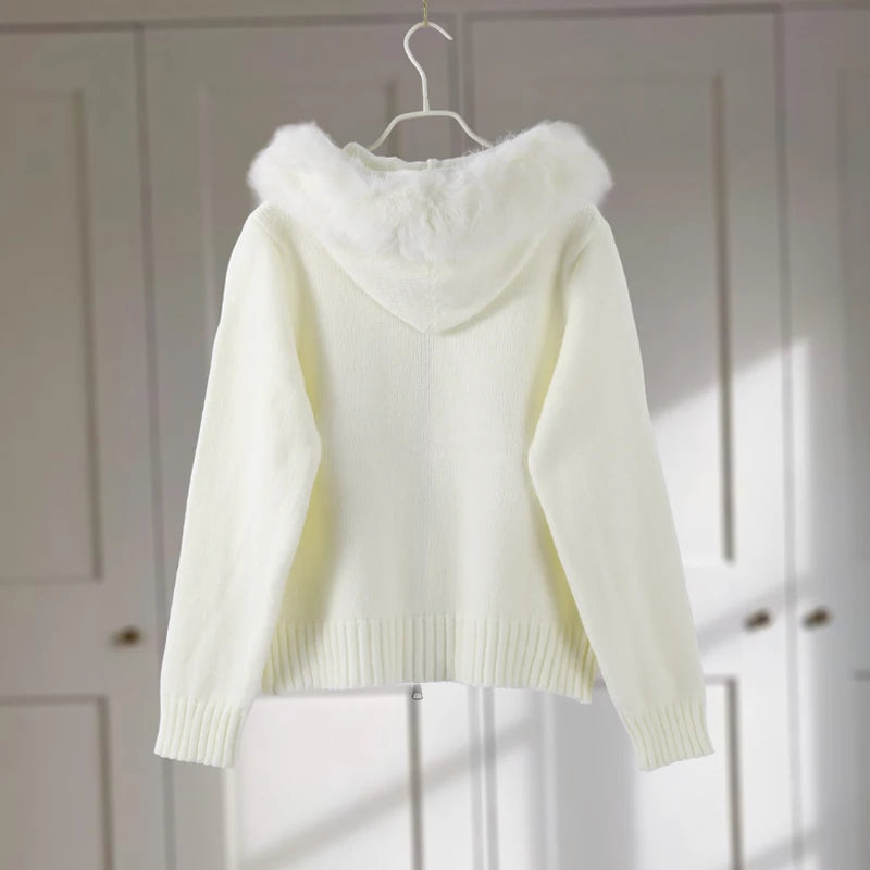 VILZSTUDIOS Cozy Fur Collar Jacket