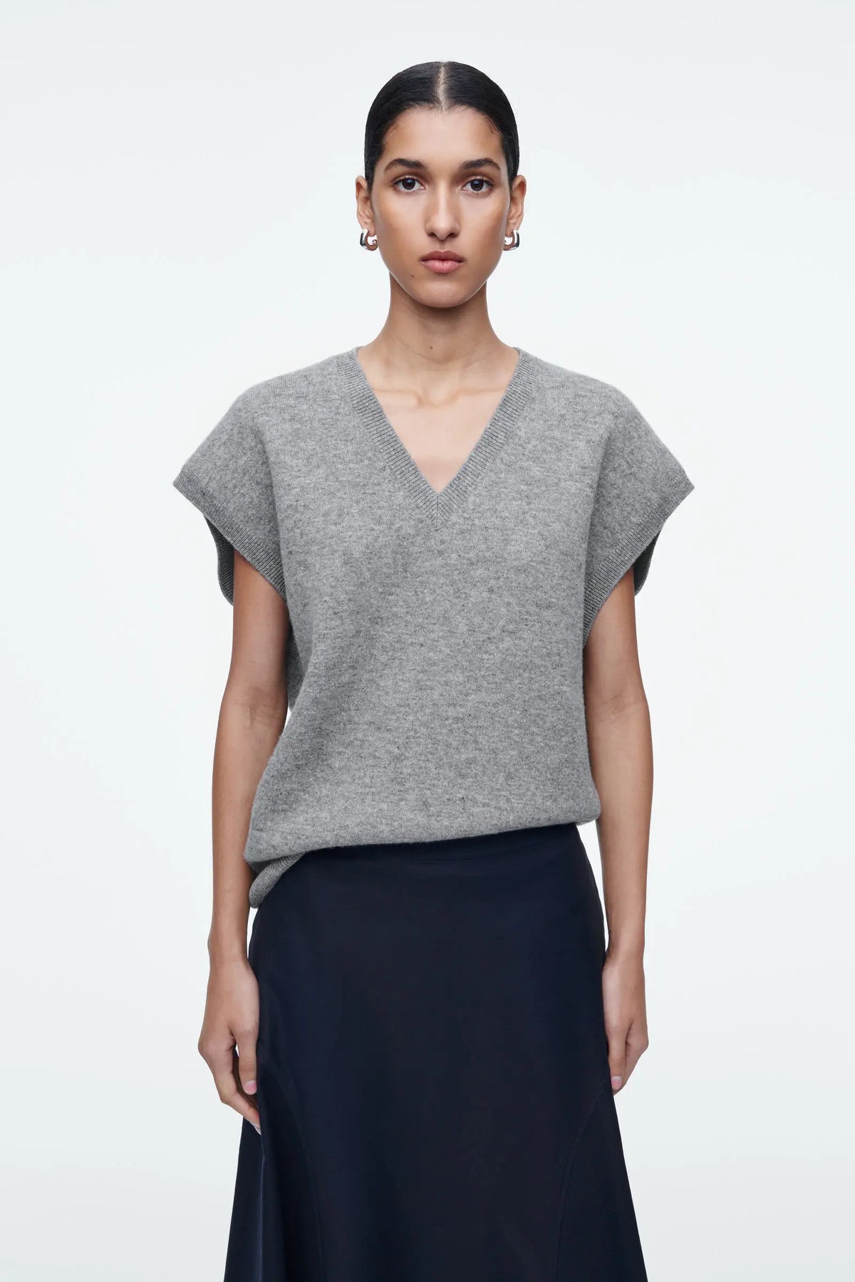 VILZSTUDIOS Basic Reversible Gray Vest