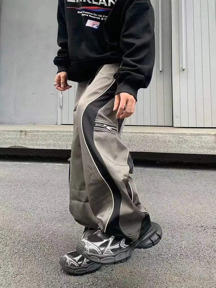 VILZSTUDIOS Baggy Straight Leg Y2K Pants