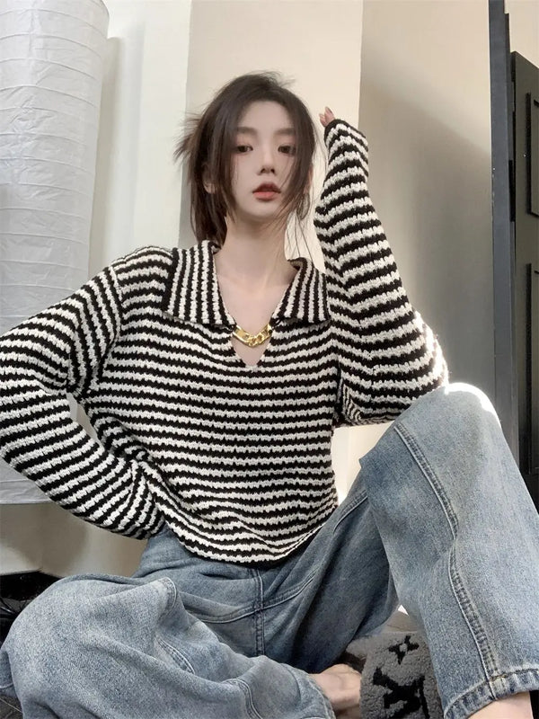 Striped Knitted Sweater