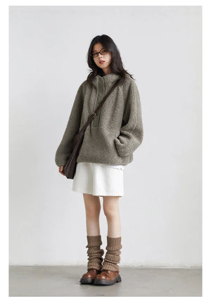 VILZSTUDIOS Granular Fleece Chic Hoodie