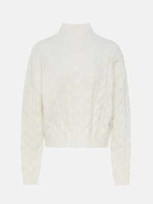 VILZSTUDIOS Oversized Cable Knit Turtleneck Sweater