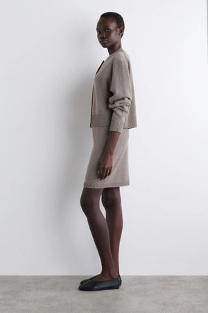VILZSTUDIOS Basic Grey Knitted Cardigan