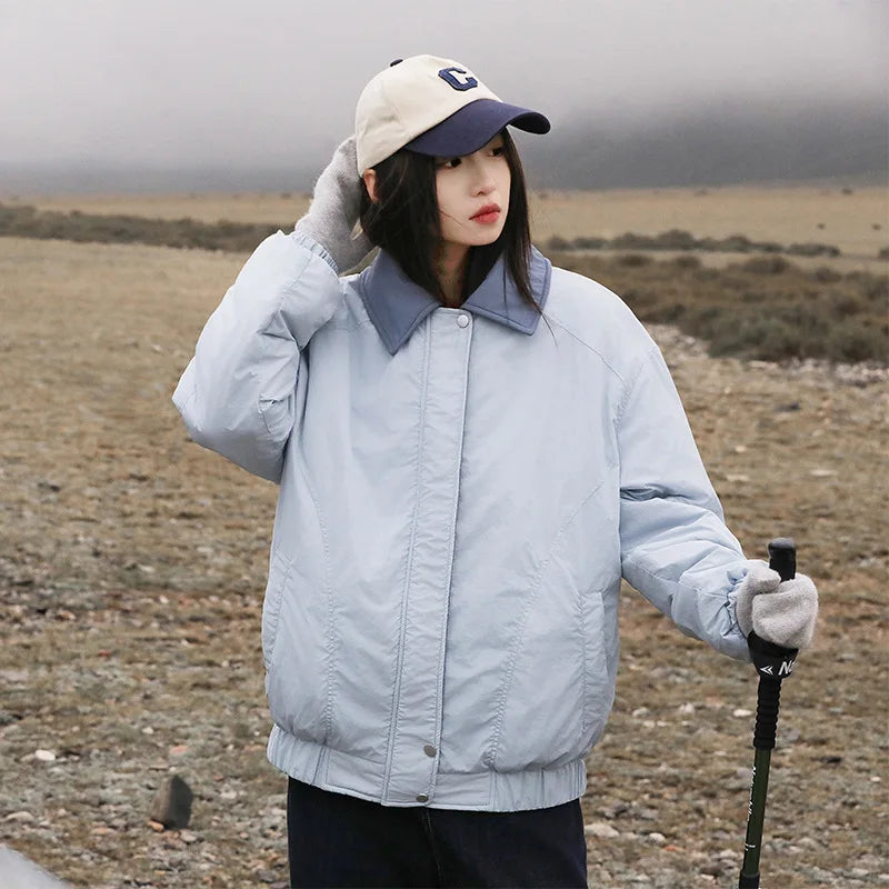 VILZSTUDIOS Simple Retro Bomber Jacket