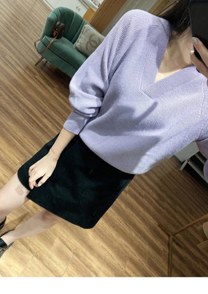 VILZSTUDIOS Cozy Wool V-Neck Knitted Sweater