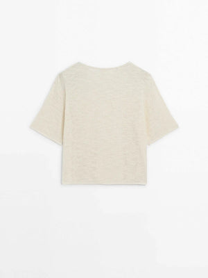 VILZSTUDIOS Khaki Lightweight Casual T-Shirt