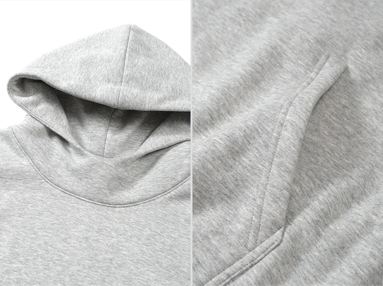 VILZSTUDIOS Thick Warm High Neck Fleece Hoodie