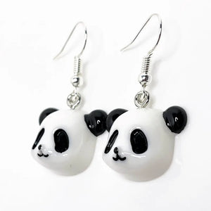 VILZSTUDIOS Adorable Panda Head Cute Resin Earring