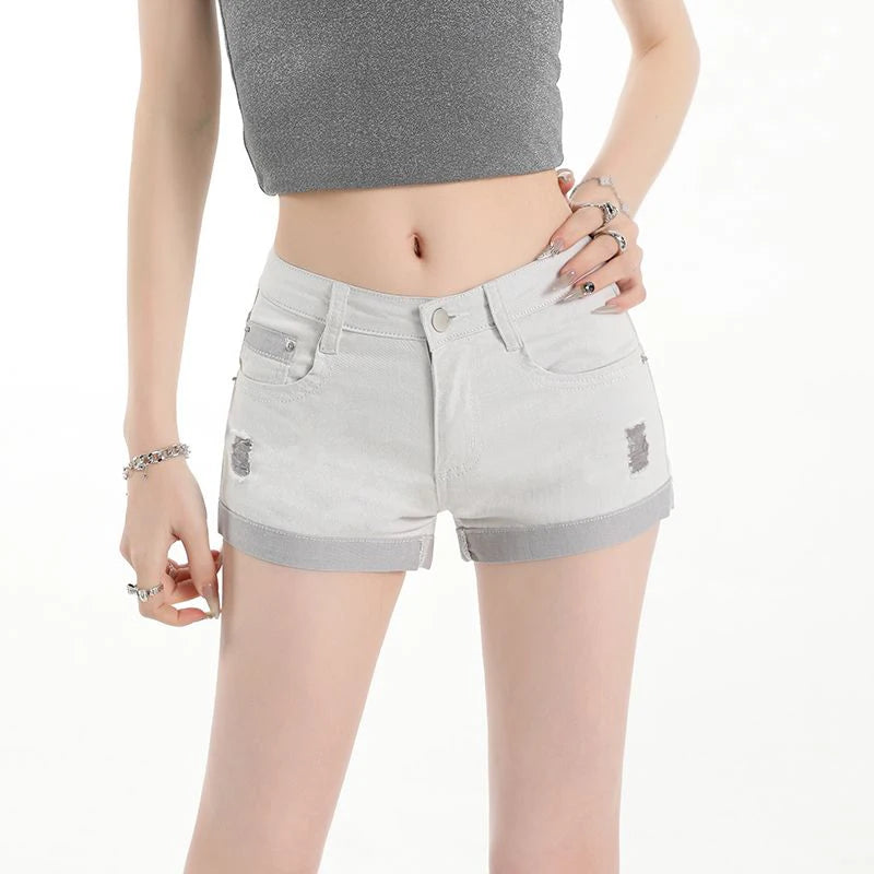 VILZSTUDIOS Slim Fit Low Waist Elastic Jeans