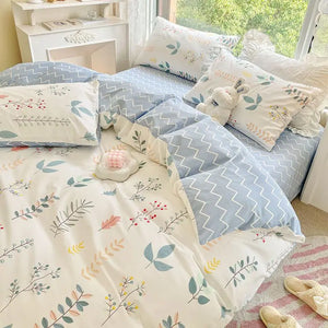 VILZSTUDIOS Soft Floral Duvet Bedding Set