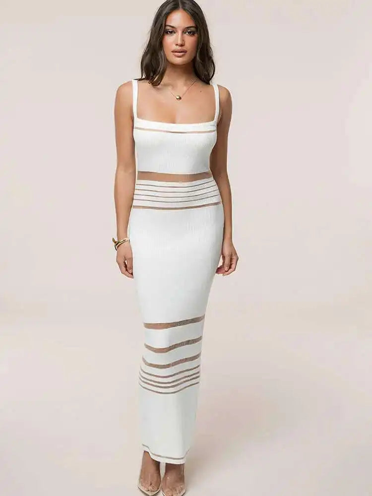 VILZSTUDIOS Elegant Patchwork Maxi Dress