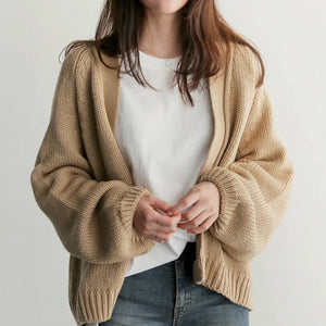 VILZSTUDIOS Chic Knitted Solid Cardigan