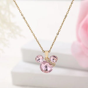 VILZSTUDIOS Disney Cartoon Colorful Zircon Pendant Necklace