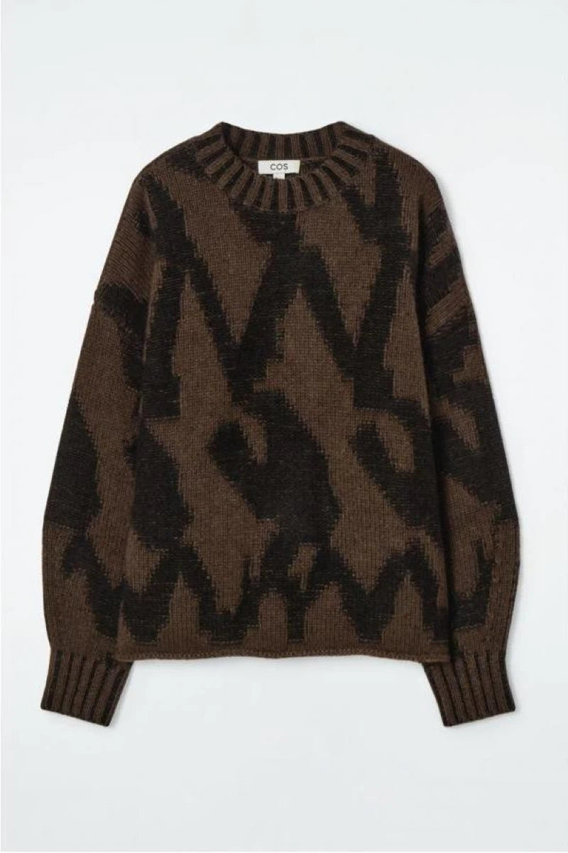 VILZSTUDIOS Abstract Jacquard Knit Sweater
