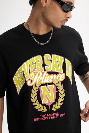 VILZSTUDIOS Trendy American Style College Printed T-Shirt