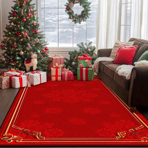 VILZSTUDIOS Luxurious Festive Red Rugs