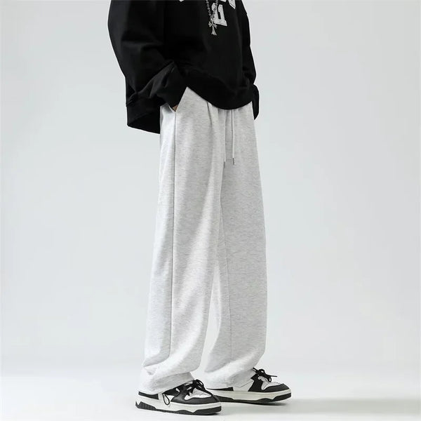 Solid Color Baggy Fleece Sweatpants