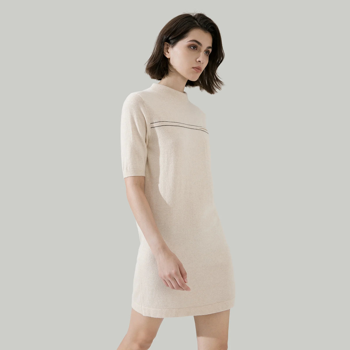 VILZSTUDIOS Luxurious Cashmere Mini Dress