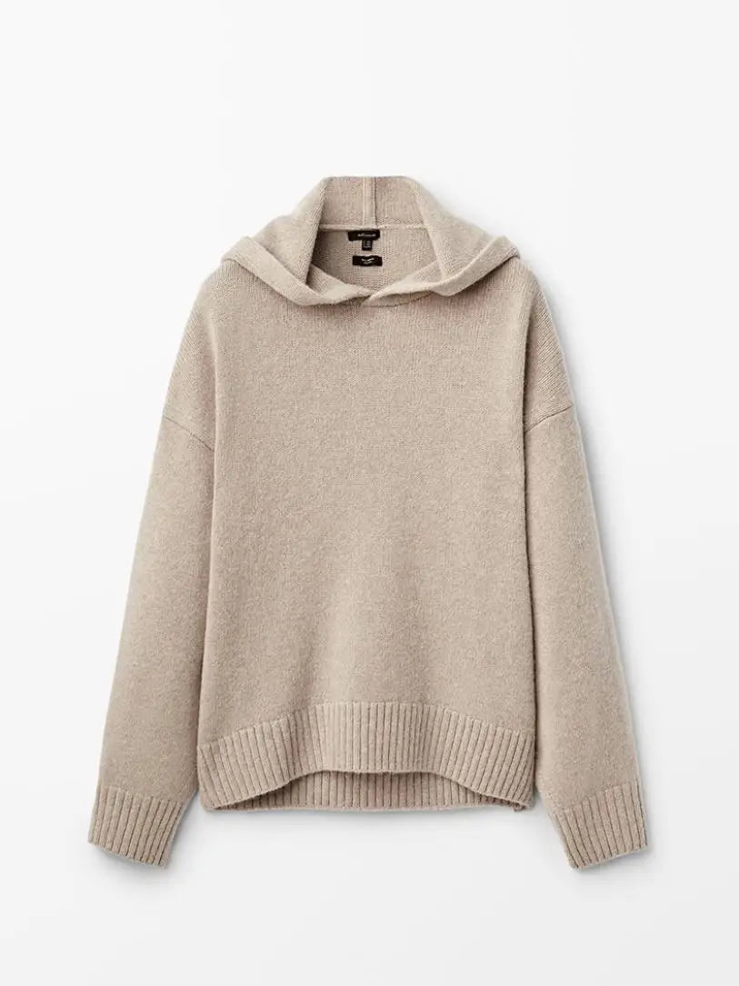 VILZSTUDIOS Stylish Wool Knitted Hoodie