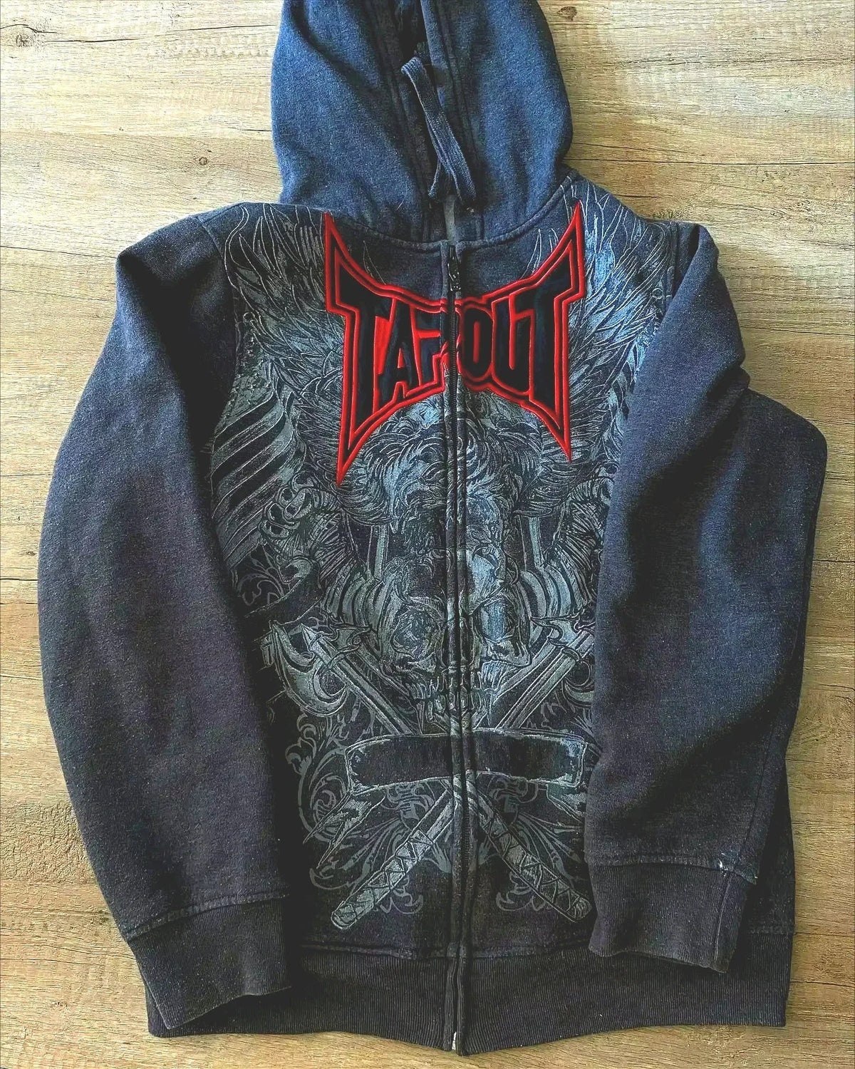 VILZSTUDIOS Oversized Retro Pigeon Graphic Print Hoodie
