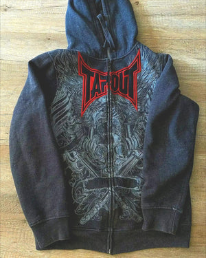 VILZSTUDIOS Oversized Retro Pigeon Graphic Print Hoodie