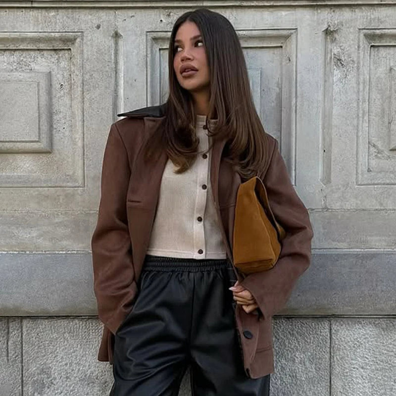VILZSTUDIOS Oversized Suede Jacket