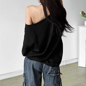 VILZSTUDIOS Chic Versatile Off Shoulder T-Shirt