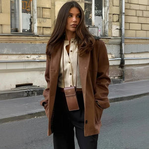 VILZSTUDIOS Oversized Suede Jacket