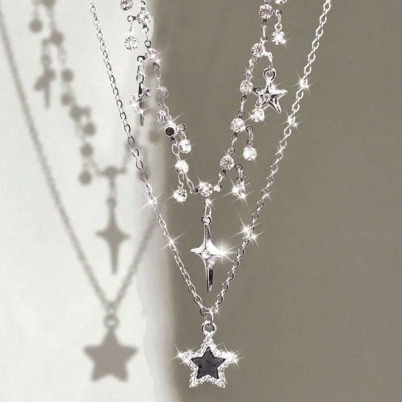 VILZSTUDIOS Doubled Layer Cool Star Necklace