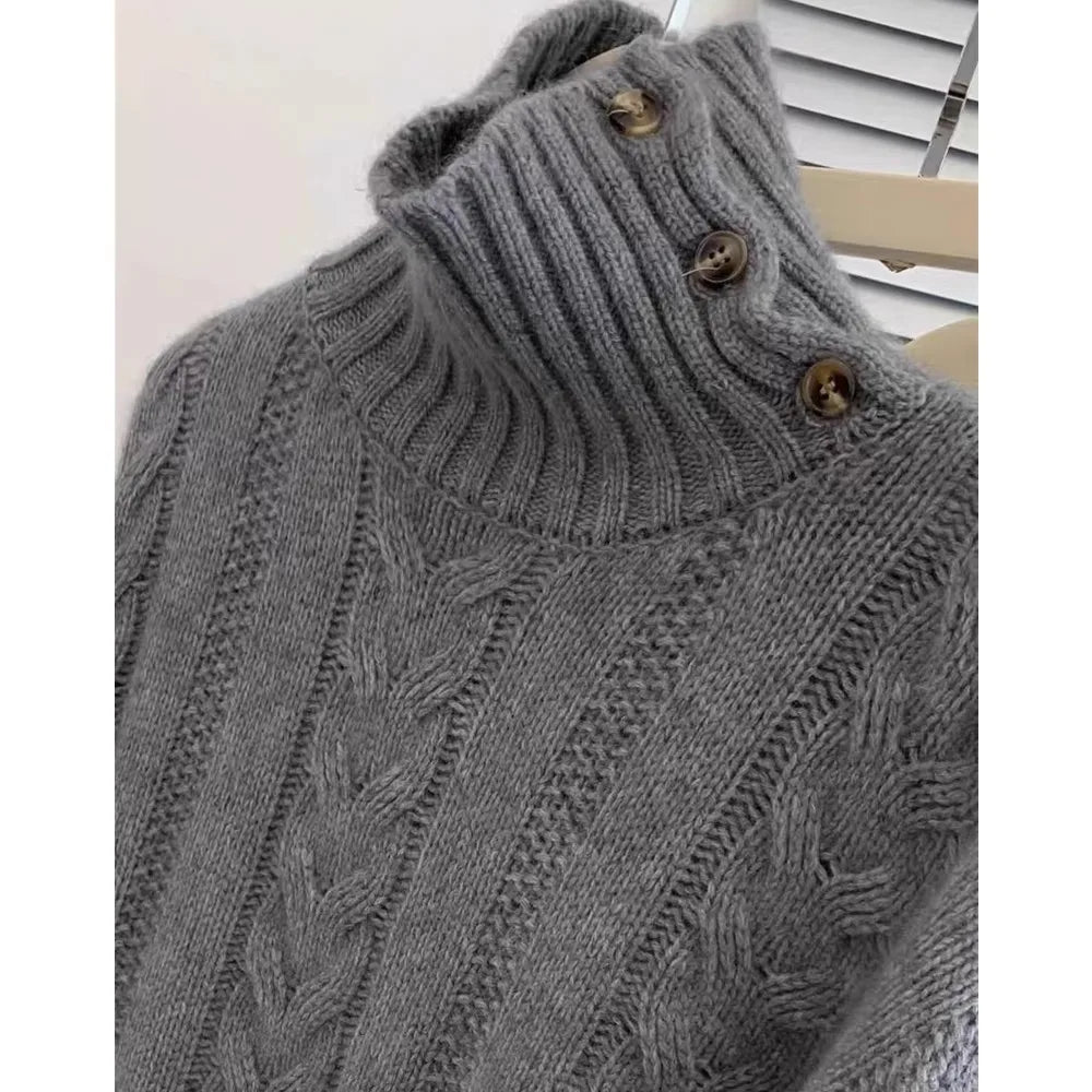 VILZSTUDIOS High-Neck Knitted Cashmere Sweater