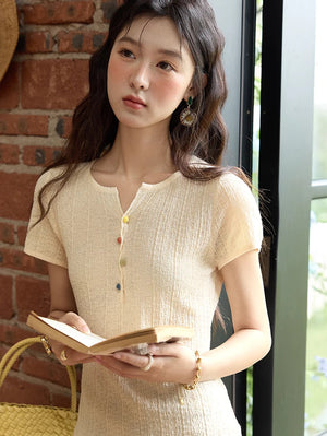 VILZSTUDIOS Short Sleeved Knitted T-Shirt