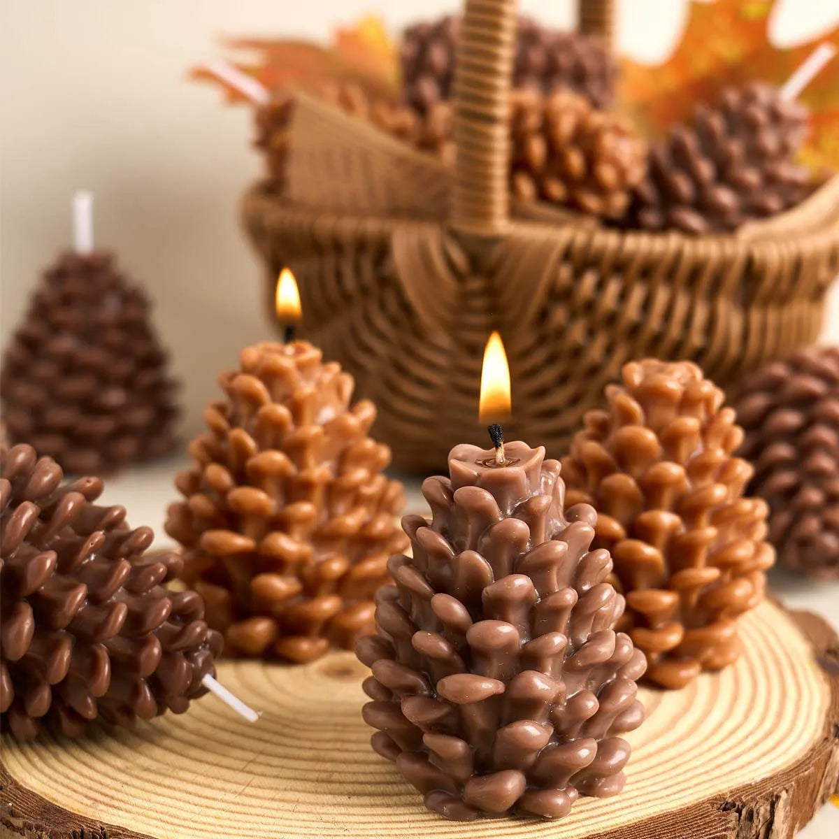 VILZSTUDIOS Silicone Pine Cone Candle Mold DIY