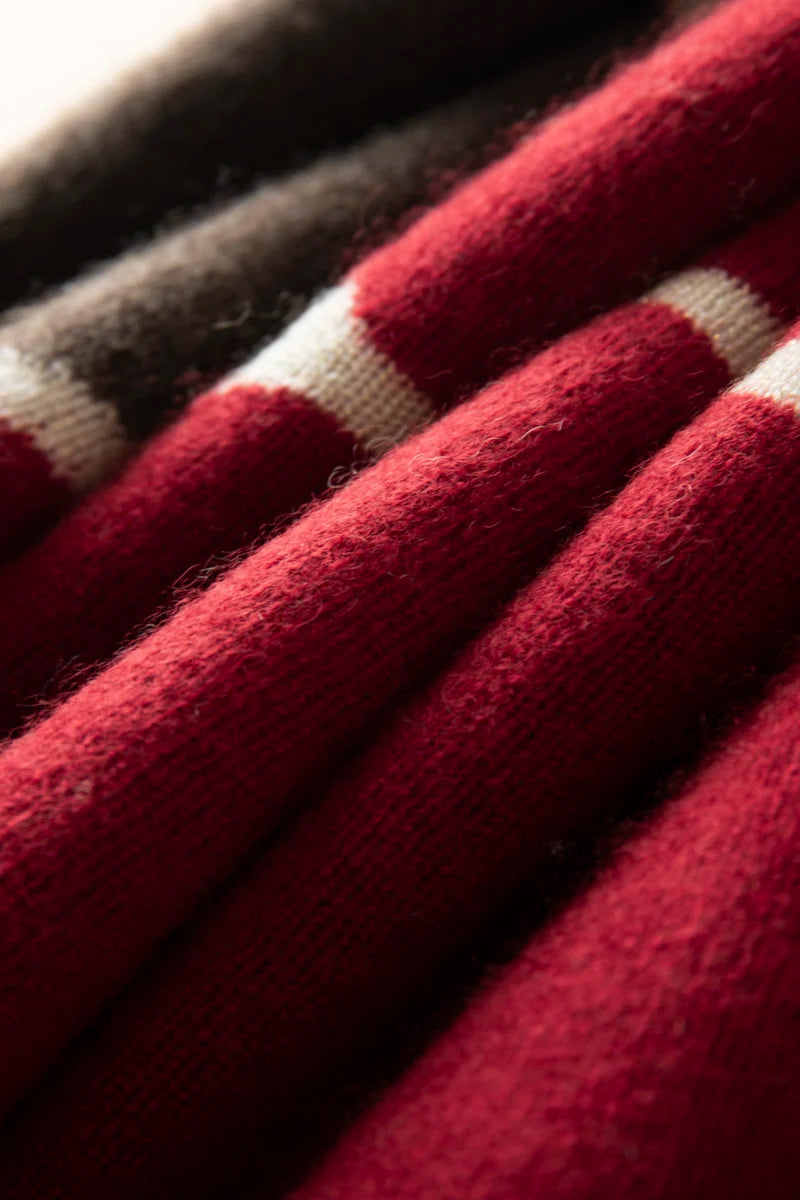 VILZSTUDIOS A-class High-quality 100% Cashmere New Cashmere Scarf 100% Knitted Warm Neck-Protecting High-end Fashion Wild Color in Winter.