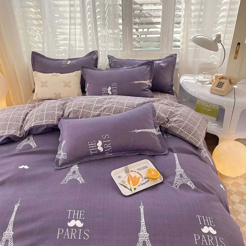 VILZSTUDIOS Vibrant Checkerboard Duvet Bedding Set