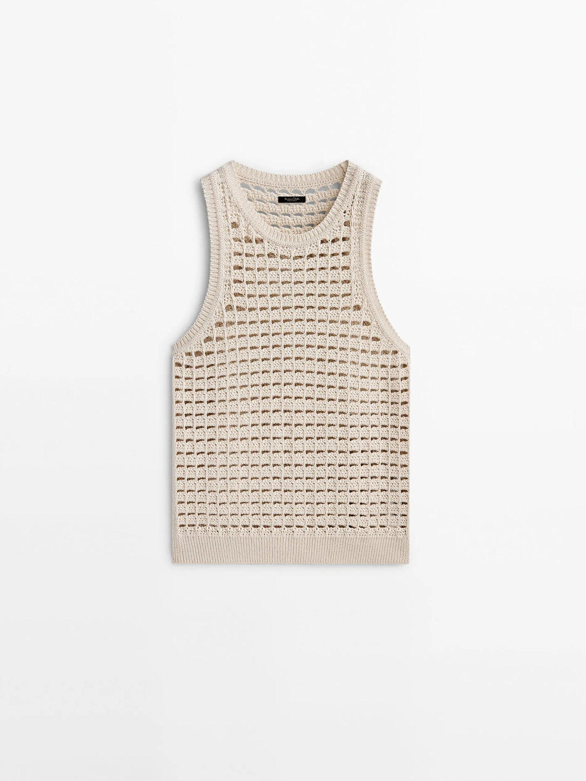 VILZSTUDIOS Sleeveless Knit Openwork Tank Top