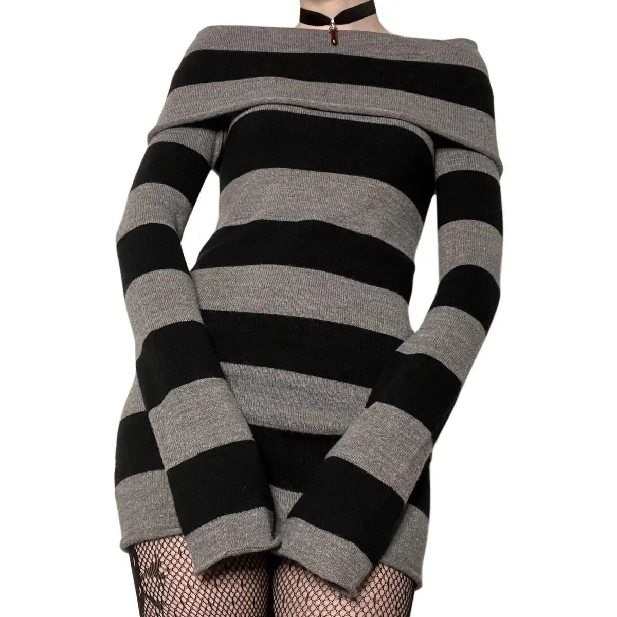 VILZSTUDIOS Flattering Striped Bodycon Mini Dress Spring
