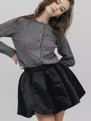 VILZSTUDIOS Luxury Designer Sweet Shiny Satin Shorts