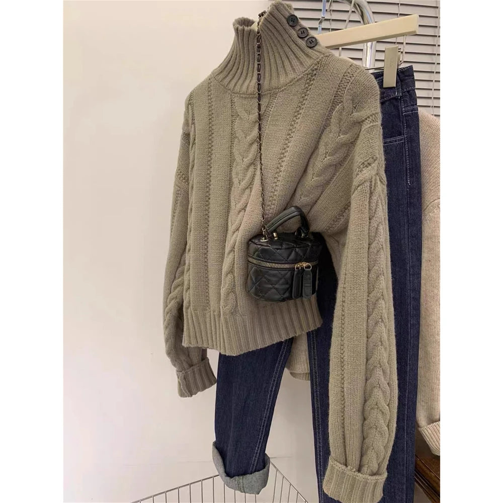 VILZSTUDIOS High-Neck Knitted Cashmere Sweater
