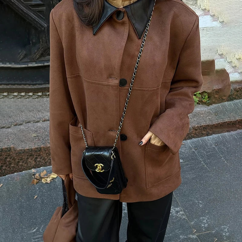 VILZSTUDIOS Oversized Suede Jacket