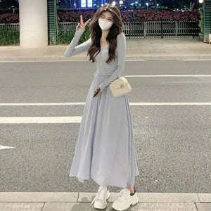 VILZSTUDIOS Elegant A-Line Maxi Skirt