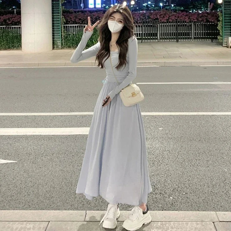 VILZSTUDIOS Elegant A-Line Maxi Skirt
