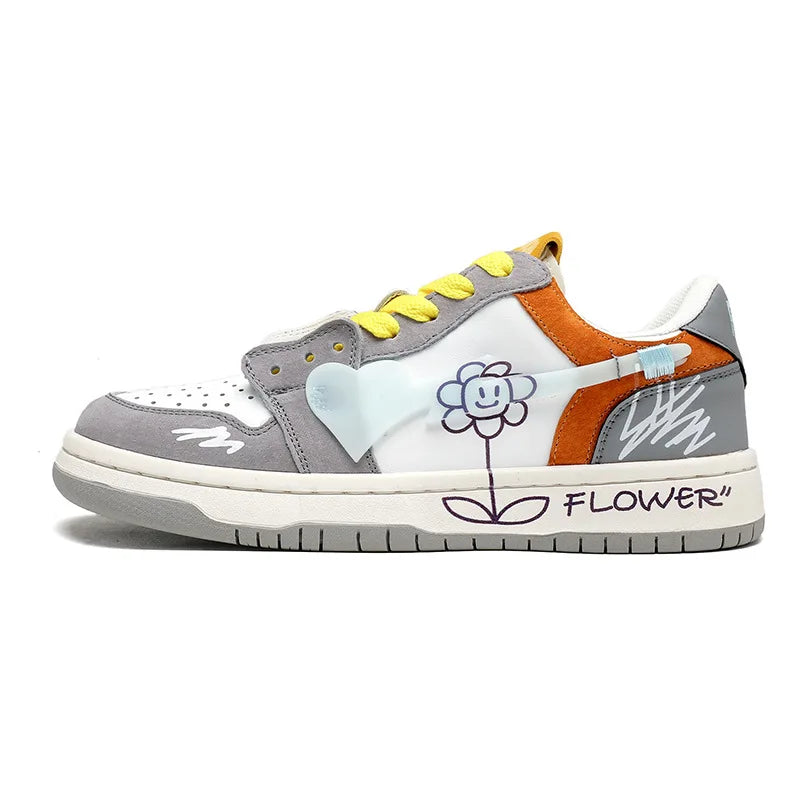 VILZSTUDIOS Multicolor Breathable Hip Hop Skateboard Shoes