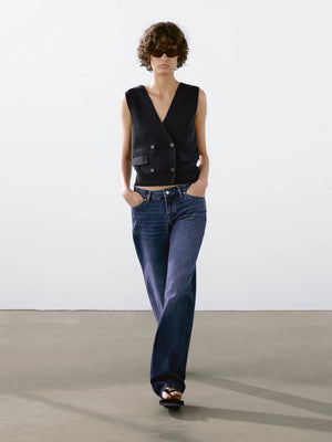 VILZSTUDIOS Double Breasted Knitted Vest
