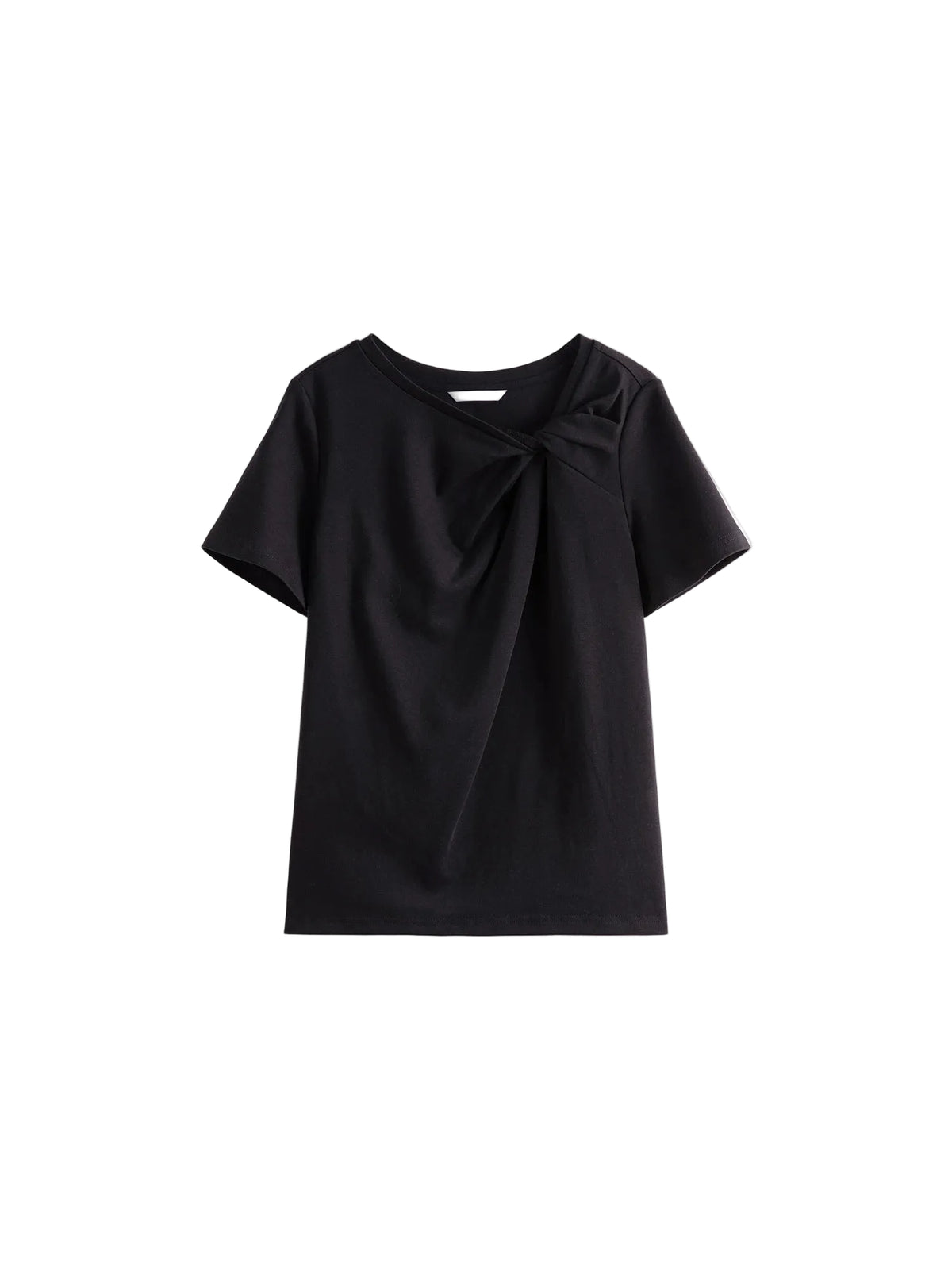 VILZSTUDIOS Asymmetrical Knot Petite Slim T-Shirt