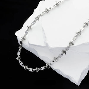 VILZSTUDIOS Luxury Stainless Steel Splicing Punk Necklace
